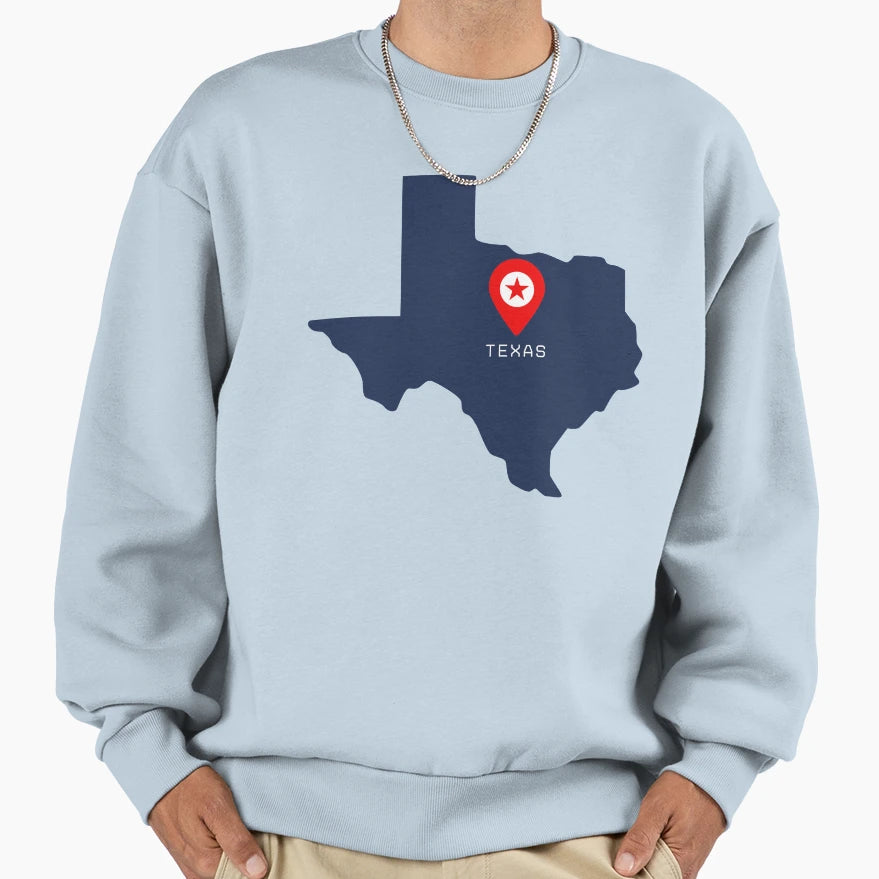 Texas American State Sweatshirt - Unique Graphic for Adults - T-Shirt, Sweatshirt, Hoodie
