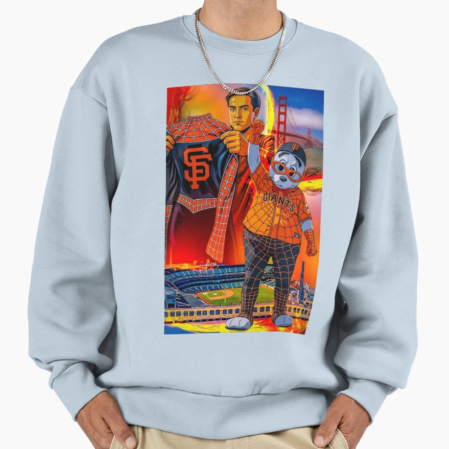 Spider Seal Sf Sweatshirt - Casual Everyday Wear Unisex - T-Shirt, Sweatshirt, Hoodie