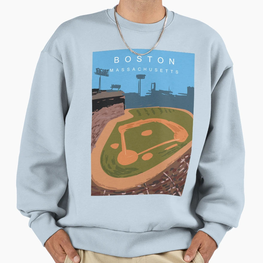 Boston Massachusetts Sweatshirt - Novelty Apparel for Adults - T-Shirt, Sweatshirt, Hoodie