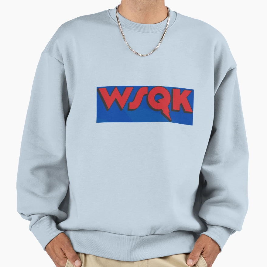 Wsqk Logo 80S Sweatshirt - Fun Novelty Design for Adults - T-Shirt, Sweatshirt, Hoodie