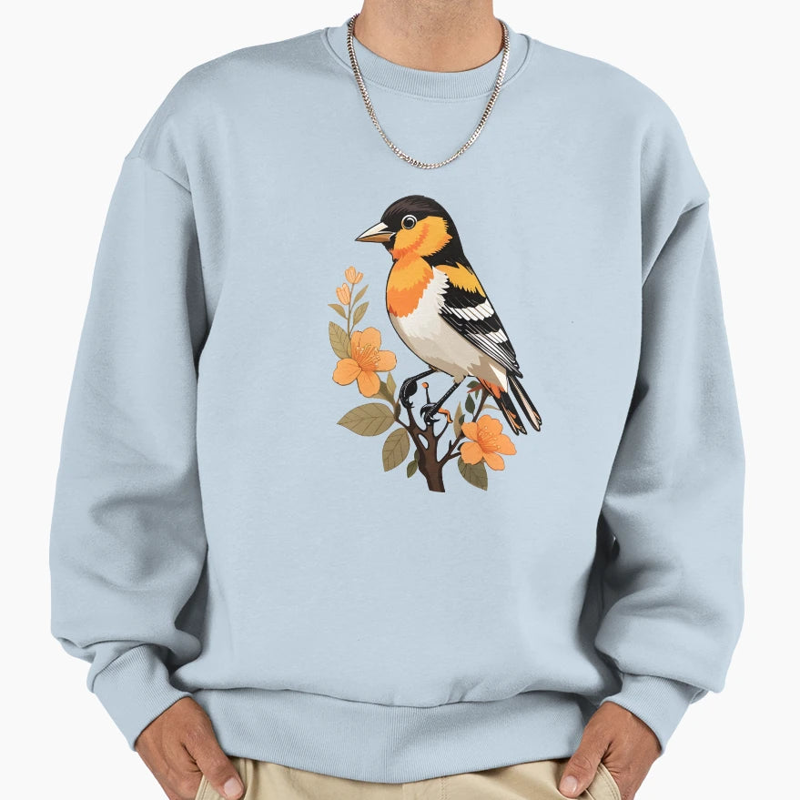 Baltimore Oriole Sweatshirt - Custom Art Print Unisex - T-Shirt, Sweatshirt, Hoodie