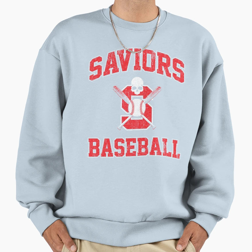 Saviors Baseball Sweatshirt - Graphic Print Men Women - T-Shirt, Sweatshirt, Hoodie