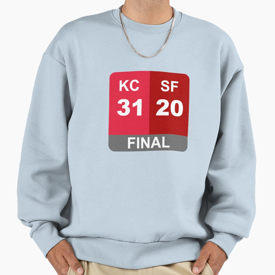 Super Bowl Liv Final Score Sweatshirt - Unique Graphic Unisex - T-Shirt, Sweatshirt, Hoodie