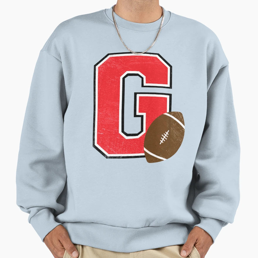 G Football Sweatshirt - Streetwear Style Men Women - T-Shirt, Sweatshirt, Hoodie