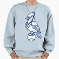 Blue Jay Baseball Mascot Outline Sweatshirt - Novelty Apparel Men Women - T-Shirt, Sweatshirt, Hoodie