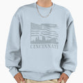 Cincinnati Ohio United States Sweatshirt - Custom Art Print for Adults - T-Shirt, Sweatshirt, Hoodie