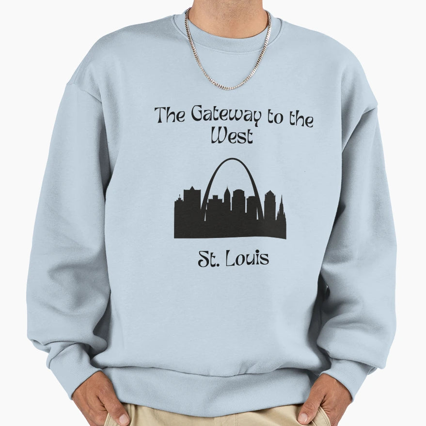 Gateway To West St Louis Sweatshirt - Casual Everyday Wear for Adults - T-Shirt, Sweatshirt, Hoodie