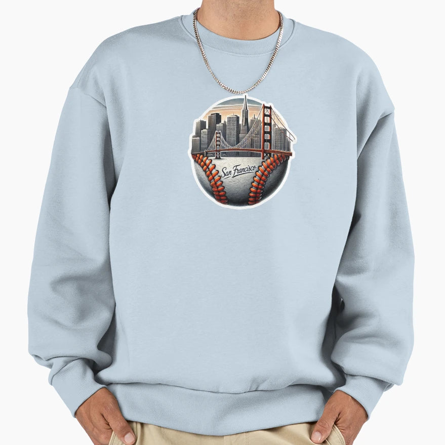 San Francisco Skyline Sweatshirt - Aesthetic Graphic Unisex - T-Shirt, Sweatshirt, Hoodie