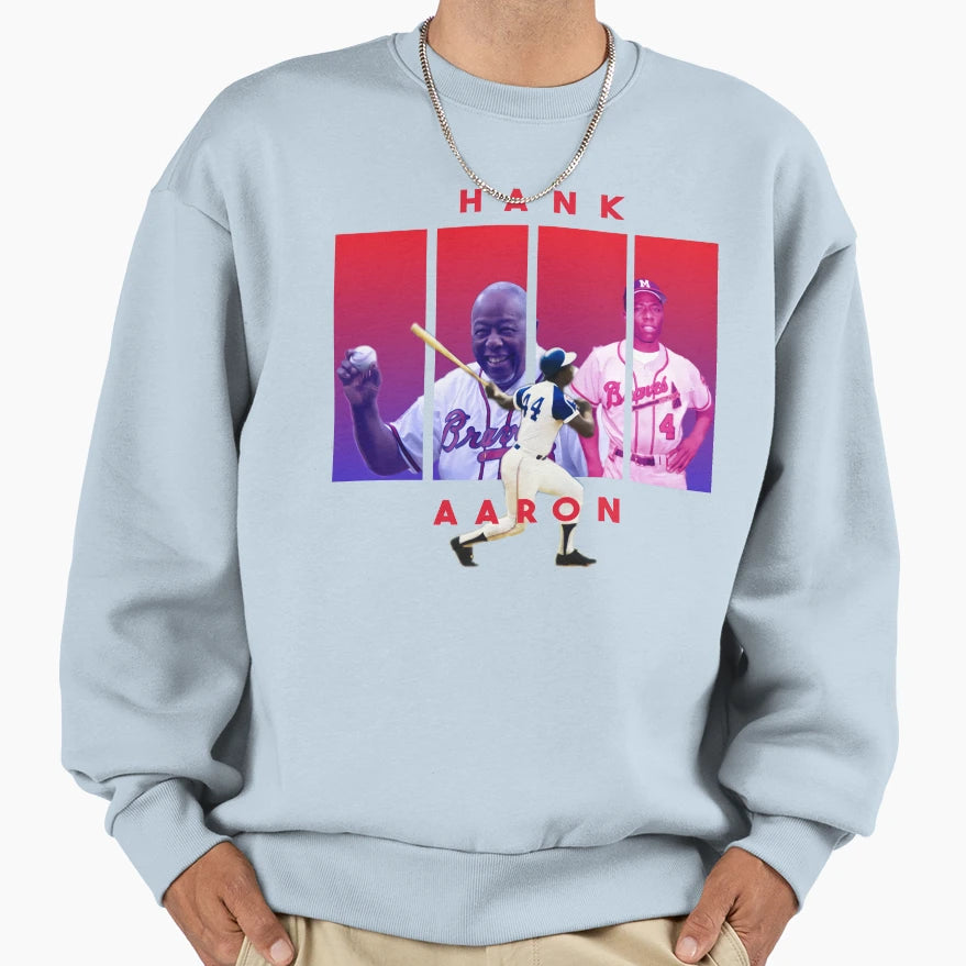 Hank Aaroon Legend Lg1 Sweatshirt - Custom Art Print for Adults - T-Shirt, Sweatshirt, Hoodie