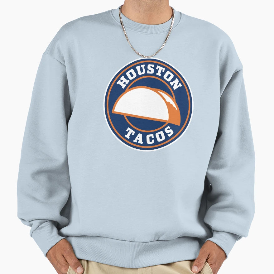 Houston Tacos Sweatshirt - Aesthetic Graphic for Adults - T-Shirt, Sweatshirt, Hoodie