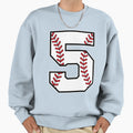 Baseball Number 5 Sweatshirt - Unique Graphic Unisex - T-Shirt, Sweatshirt, Hoodie