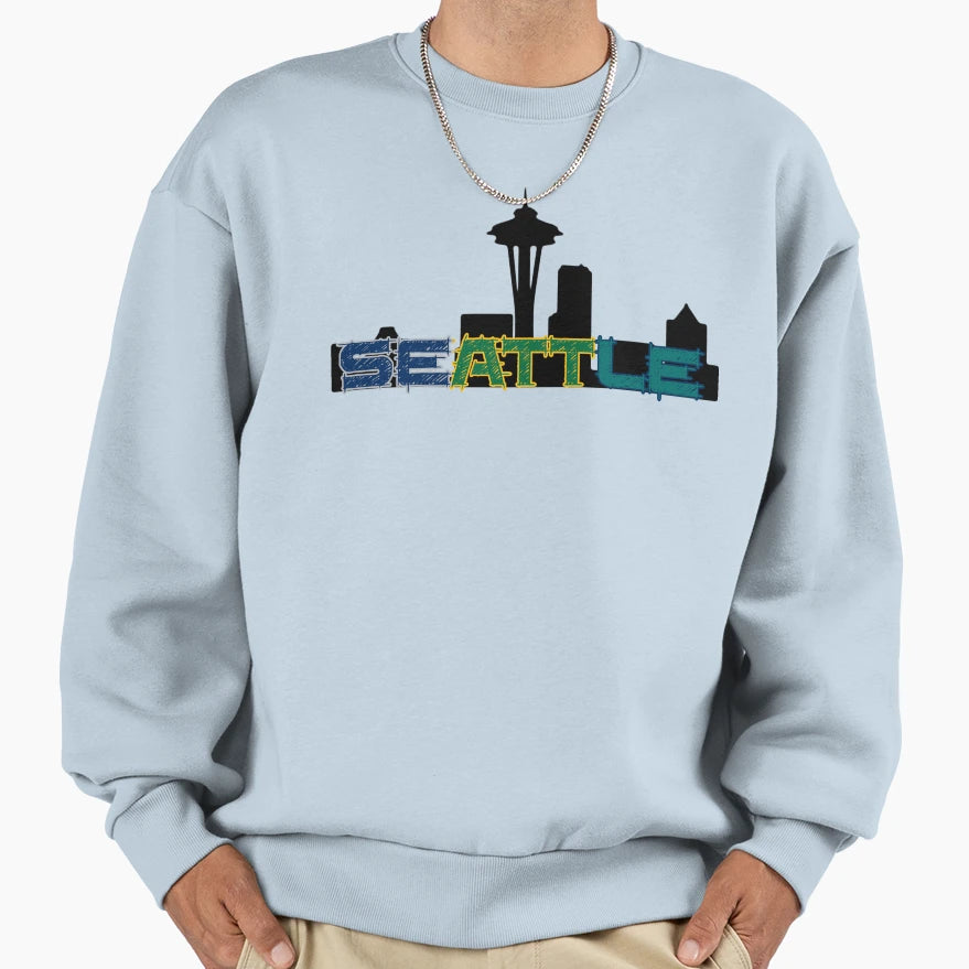 Seattle Sports Sweatshirt - Graphic Print for Adults - T-Shirt, Sweatshirt, Hoodie