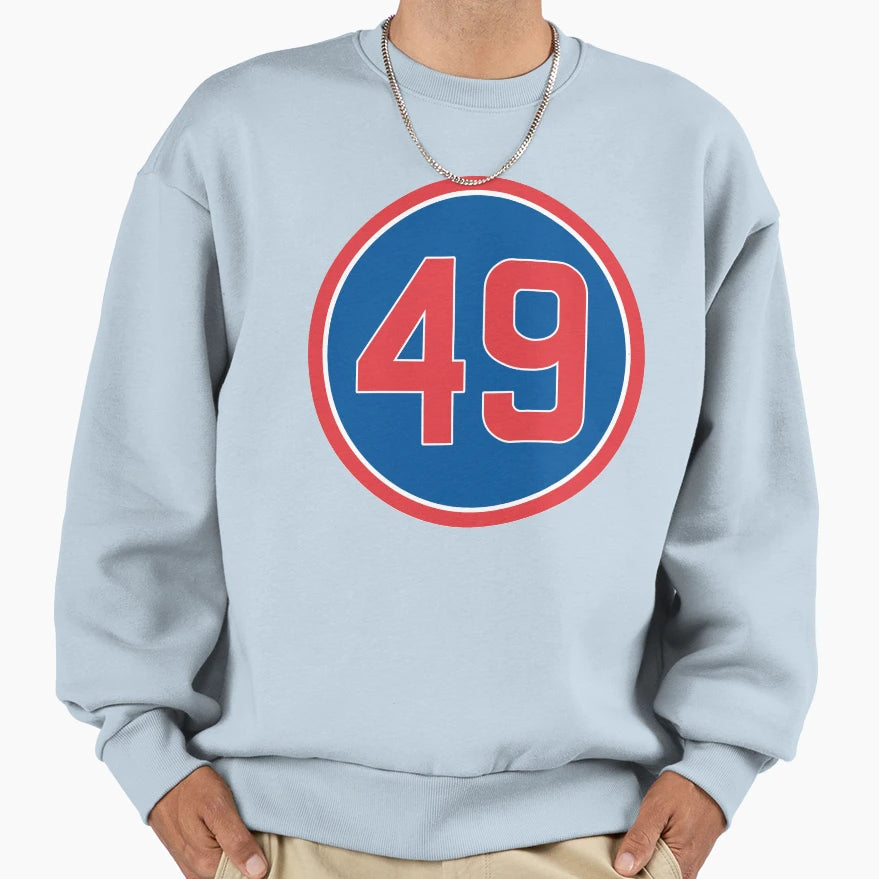 Jake Arrieta 49 Jersey Number Sweatshirt - Novelty Apparel for Adults - T-Shirt, Sweatshirt, Hoodie