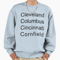 Four Ohio Places To Live Sweatshirt - Trendy Graphic for Adults - T-Shirt, Sweatshirt, Hoodie