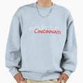 Respect Cincinnati White And Red Sweatshirt - Graphic Print Unisex - T-Shirt, Sweatshirt, Hoodie