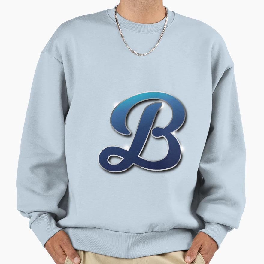 Letter B Sweatshirt - Trendy Graphic for Adults - T-Shirt, Sweatshirt, Hoodie