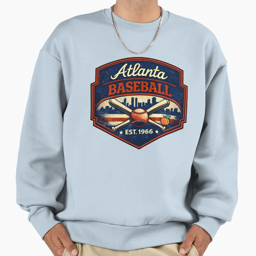 Atlanta Baseball Est 1966 Baseball T-Shirt - Minimalist Print Unisex - T-Shirt, Sweatshirt, Hoodie