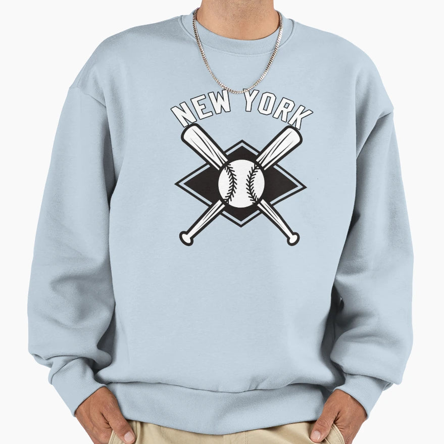 Baseball Ny Sweatshirt - Custom Art Print for Adults - T-Shirt, Sweatshirt, Hoodie
