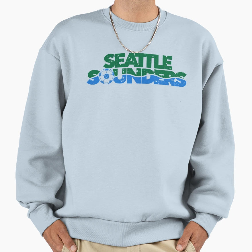 1974 Seattle Sounders Defunct Sweatshirt - Fun Novelty Design for Adults - T-Shirt, Sweatshirt, Hoodie