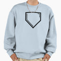 Baseball Home Plate Sweatshirt - Fun Novelty Design Men Women - T-Shirt, Sweatshirt, Hoodie