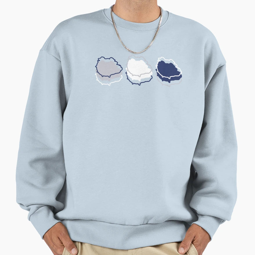 Bulldogs Pattern Red Background Sweatshirt - Fun Novelty Design Unisex - T-Shirt, Sweatshirt, Hoodie