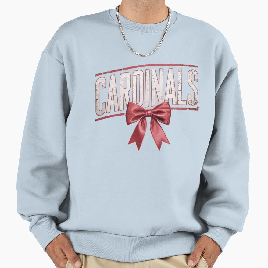 Cardinals Floral Toile Red Coquette Sweatshirt - Aesthetic Graphic Unisex - T-Shirt, Sweatshirt, Hoodie