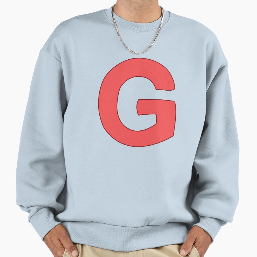 Letter G Red Sweatshirt - Streetwear Style Unisex - T-Shirt, Sweatshirt, Hoodie