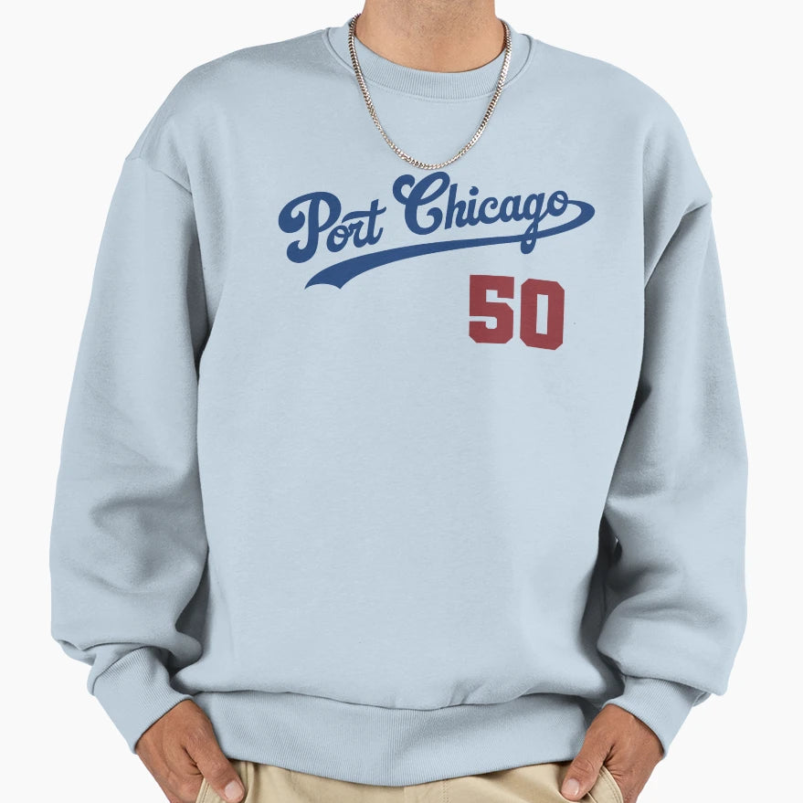 Port Chicago 50 Royal Blue Red Sweatshirt - Unique Graphic for Adults - T-Shirt, Sweatshirt, Hoodie