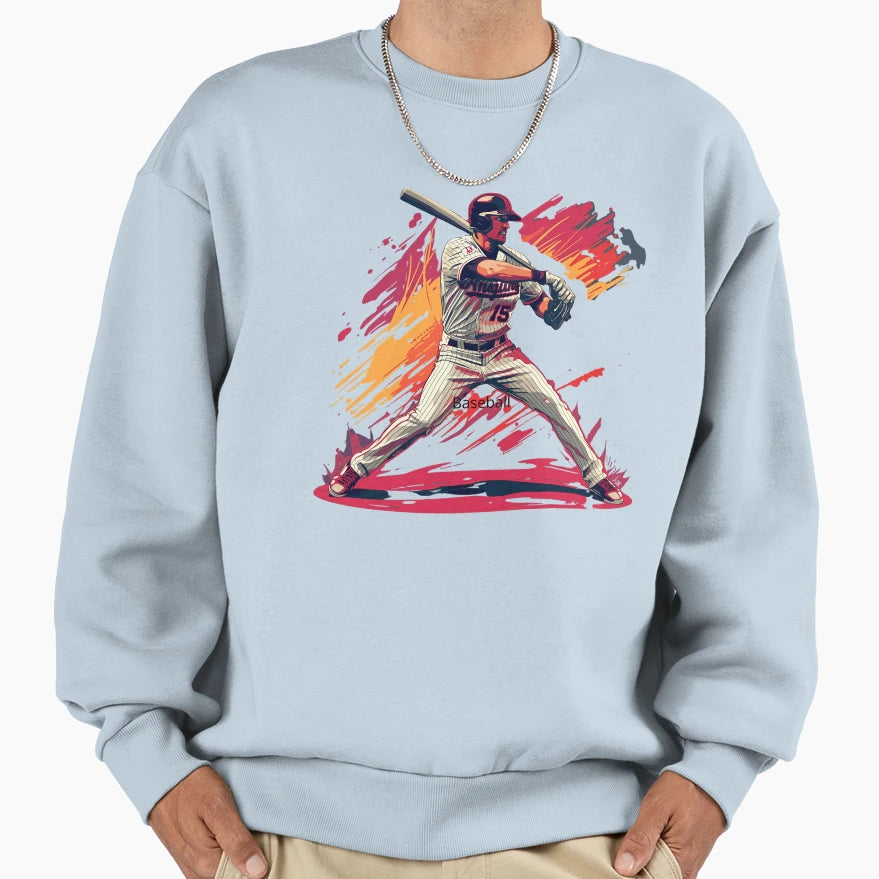 Baseball Sport Sweatshirt - Graphic Print for Adults - T-Shirt, Sweatshirt, Hoodie