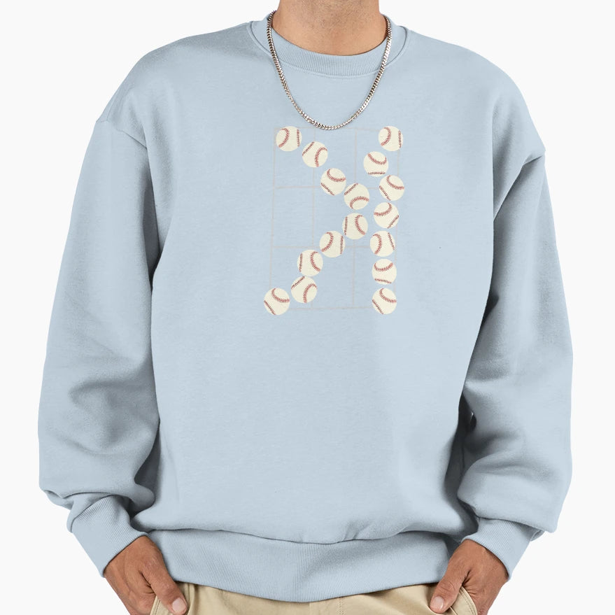 Strikeout Looking Backwards K Sweatshirt - Unique Graphic for Adults - T-Shirt, Sweatshirt, Hoodie