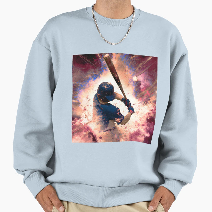 Galaxy Baseball Sweatshirt - Unique Graphic Men Women - T-Shirt, Sweatshirt, Hoodie