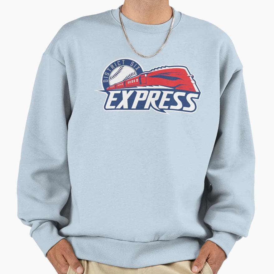 District 6 Express Sweatshirt - Fun Novelty Design Men Women - T-Shirt, Sweatshirt, Hoodie