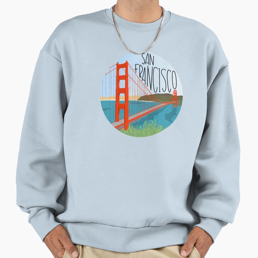 San Francisco Sweatshirt - Graphic Print Men Women - T-Shirt, Sweatshirt, Hoodie