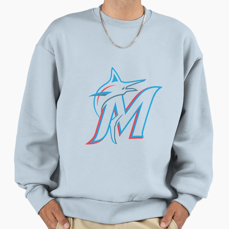 Best Seller Miami M R L I N S Sweatshirt - Minimalist Print for Adults - T-Shirt, Sweatshirt, Hoodie