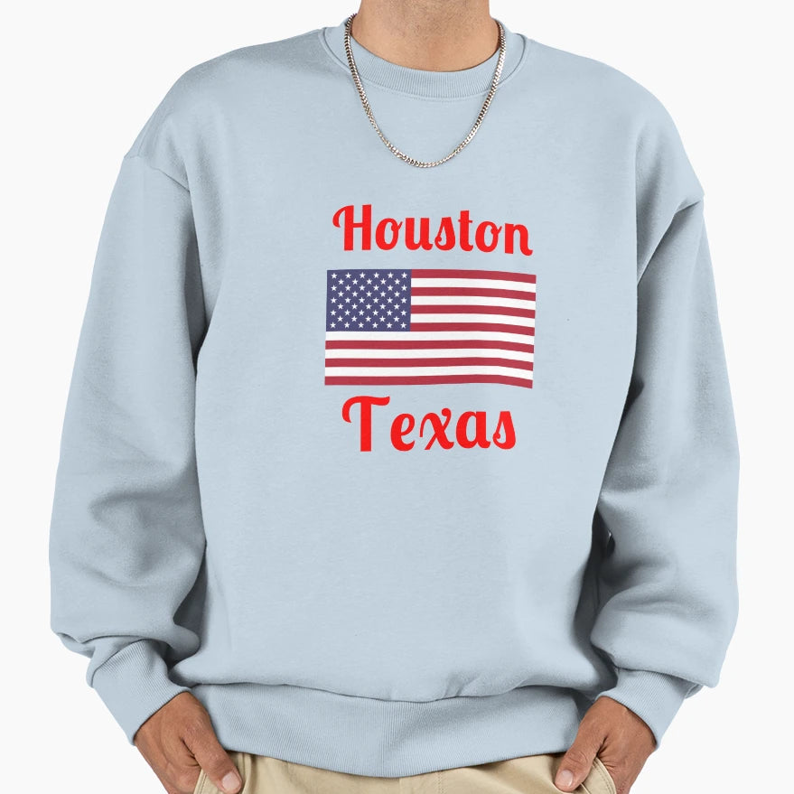 Houston Texas Sweatshirt - Custom Art Print for Adults - T-Shirt, Sweatshirt, Hoodie