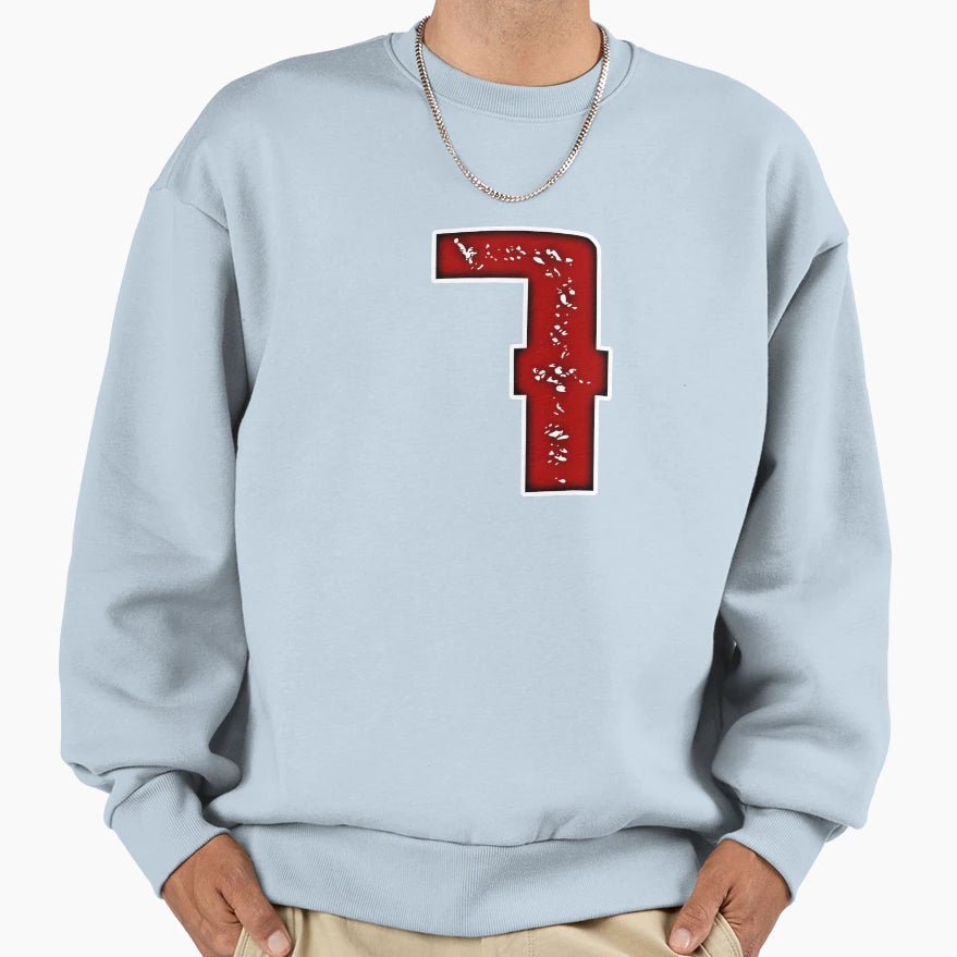 Number 7 Sweatshirt - Graphic Print Men Women - T-Shirt, Sweatshirt, Hoodie