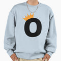 Crowned Monogram Letter O Sweatshirt - Custom Art Print Unisex - T-Shirt, Sweatshirt, Hoodie
