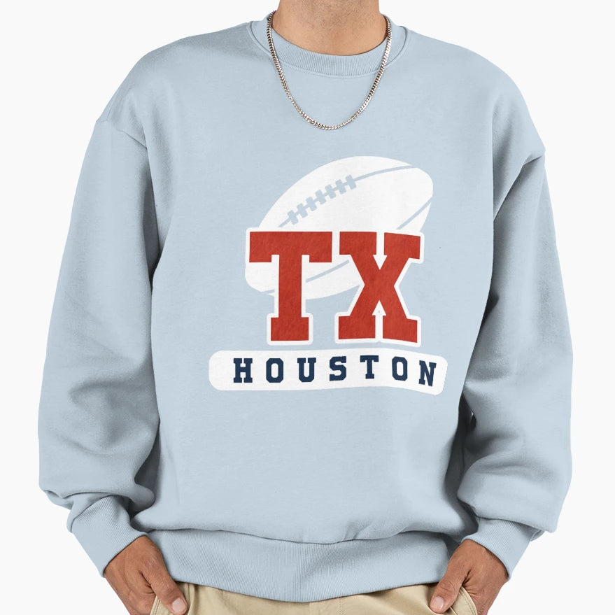 Art Houston Texans Sweatshirt - Custom Art Print Men Women - T-Shirt, Sweatshirt, Hoodie
