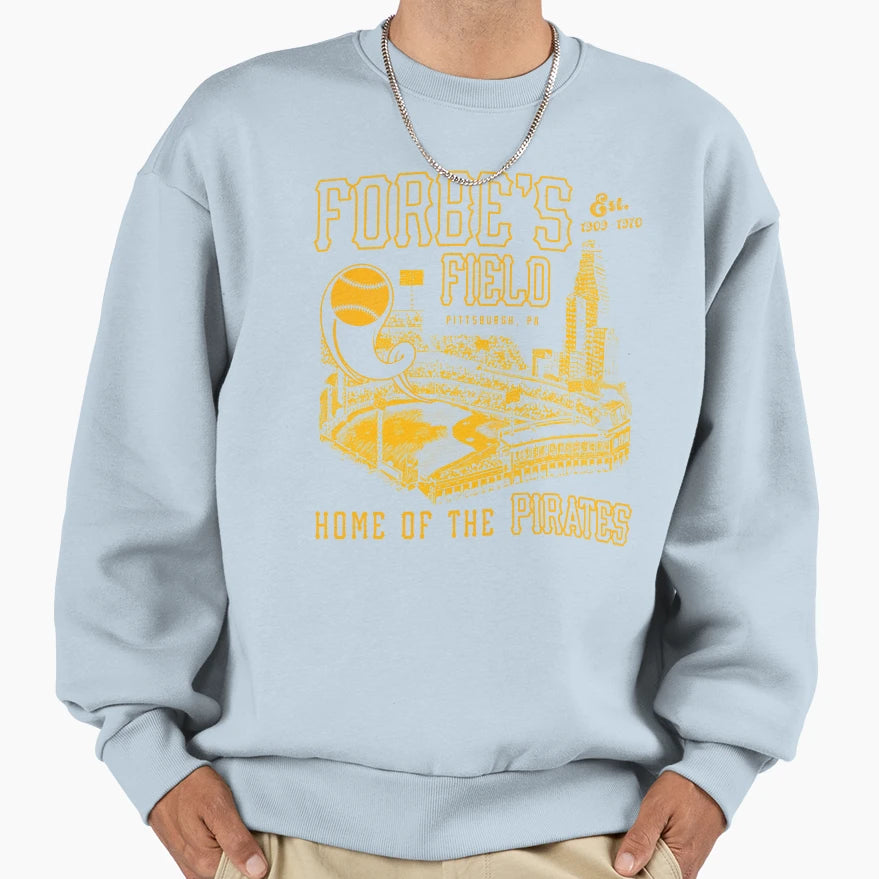 Defunct Forbes Field Pittsburgh Sweatshirt - Fun Novelty Design for Adults - T-Shirt, Sweatshirt, Hoodie
