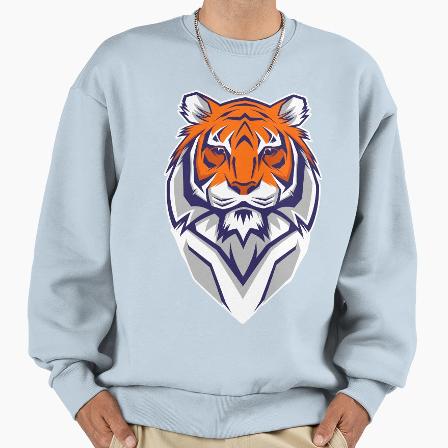 Tiger Artwork Sweatshirt - Graphic Print Men Women - T-Shirt, Sweatshirt, Hoodie