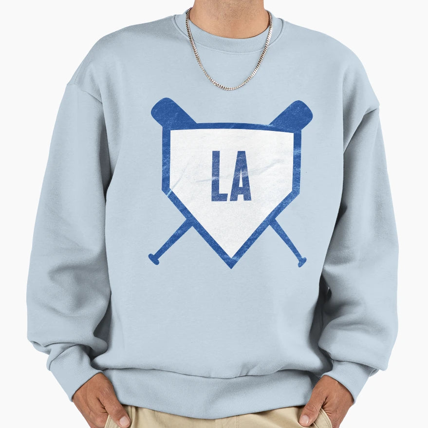 Los Angeles Abbreviation Baseball Home Sweatshirt - Unique Graphic Unisex - T-Shirt, Sweatshirt, Hoodie