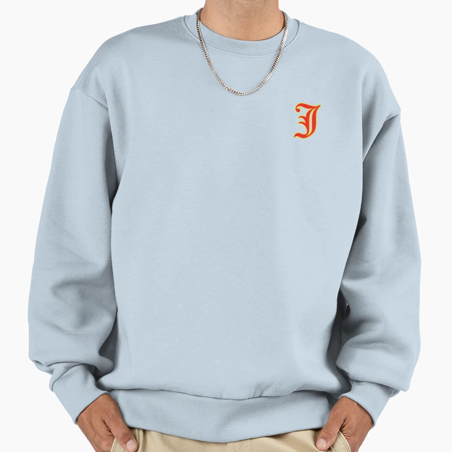 Letter J Old English Font Sweatshirt - Streetwear Style Men Women - T-Shirt, Sweatshirt, Hoodie