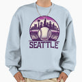 Purple Seattle City Baseball Sweatshirt - Graphic Print Men Women - T-Shirt, Sweatshirt, Hoodie