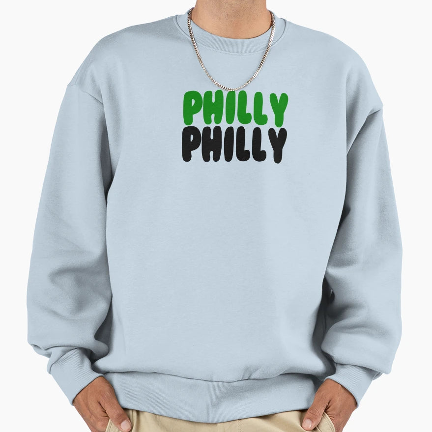 Philly Philly Puffy Paint Sweatshirt - Unique Graphic Unisex - T-Shirt, Sweatshirt, Hoodie