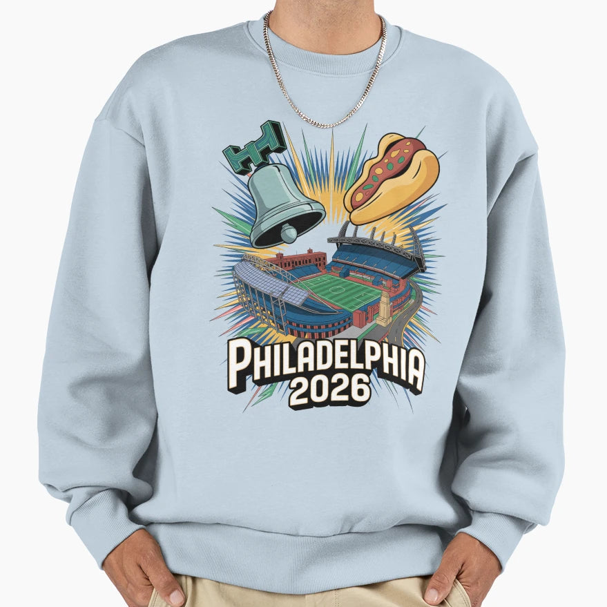 Philadelphia 2026 Liberty Bell Stadium T-Shirt - Unique Graphic Men Women - T-Shirt, Sweatshirt, Hoodie