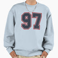 97 Navy Grey Red Sports Number Sweatshirt - Streetwear Style Men Women - T-Shirt, Sweatshirt, Hoodie