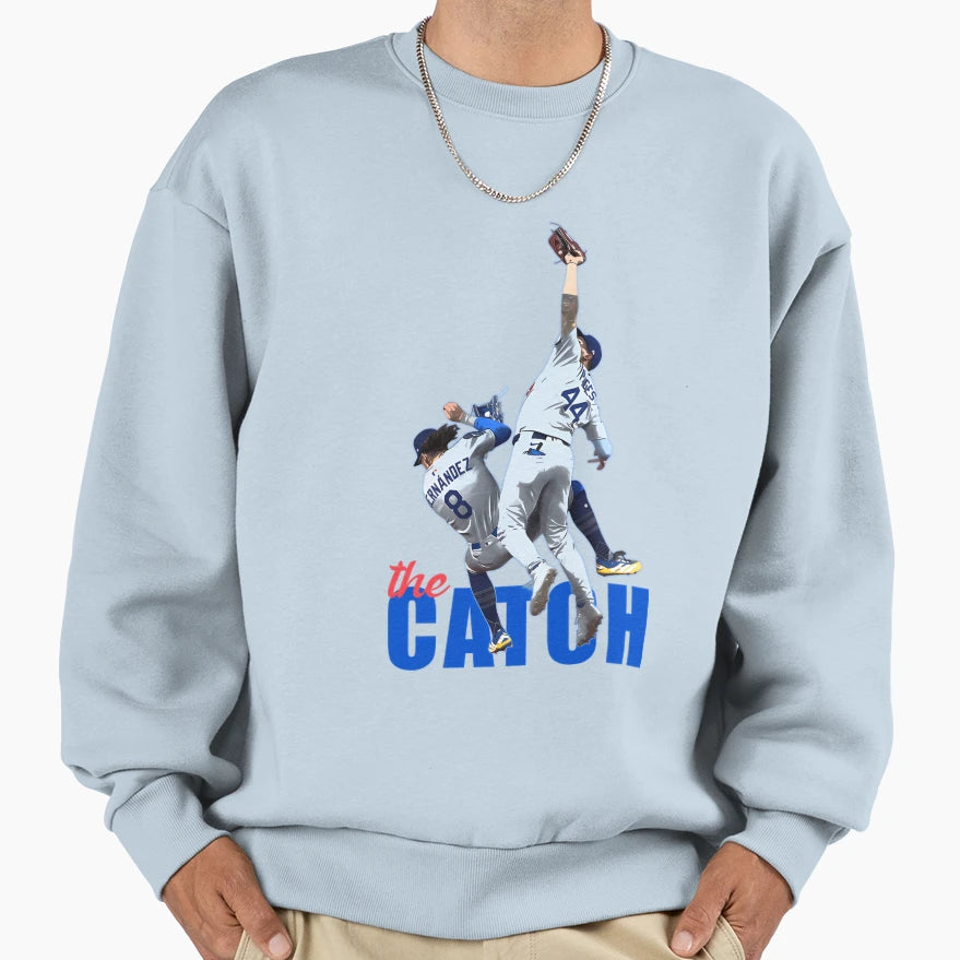 Catch Los Angeles Champs Baseball Sweatshirt - Custom Art Print Unisex - T-Shirt, Sweatshirt, Hoodie