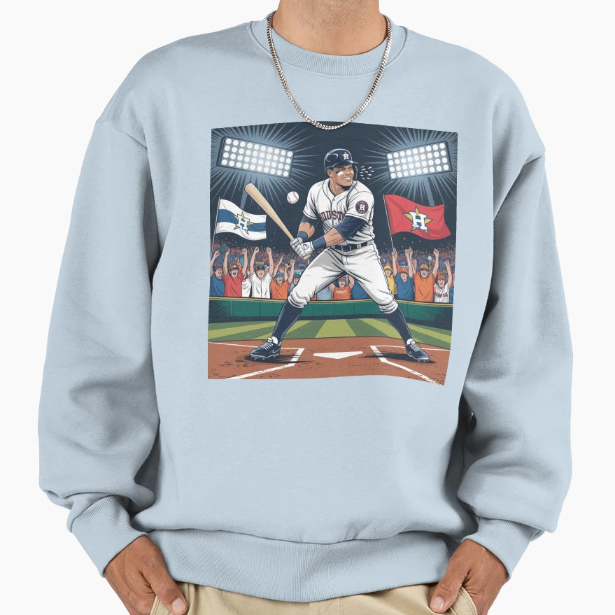 Houston Baseball Hero Power Sweatshirt - Casual Everyday Wear for Adults - T-Shirt, Sweatshirt, Hoodie