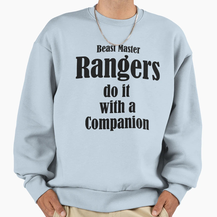 Rangers Do It Beast Master Black Sweatshirt - Custom Art Print for Adults - T-Shirt, Sweatshirt, Hoodie