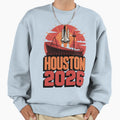 Houston 2026 Space Shuttle Football V22 T-Shirt - Unique Graphic Men Women - T-Shirt, Sweatshirt, Hoodie